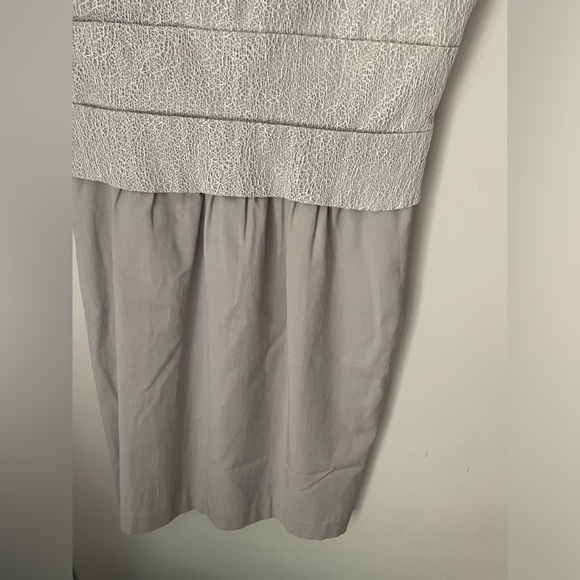 Reiss Gray Lace Mini Dress Size 2 - Picture 4 of 11